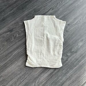 White Sleeveless Top